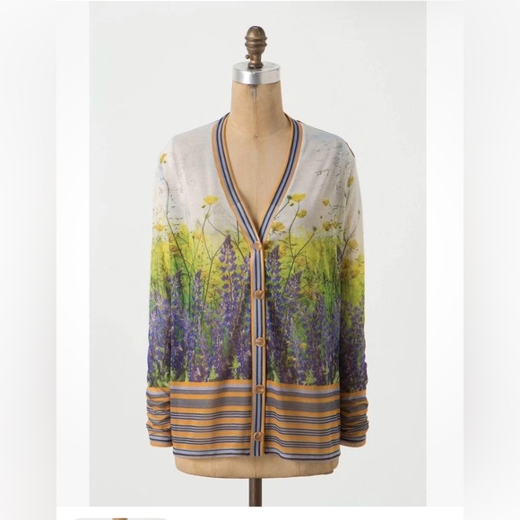 Anthropologie Sweaters - Anthropologie Floretum Cardigan Sweater by Dream Daily Size Medium
